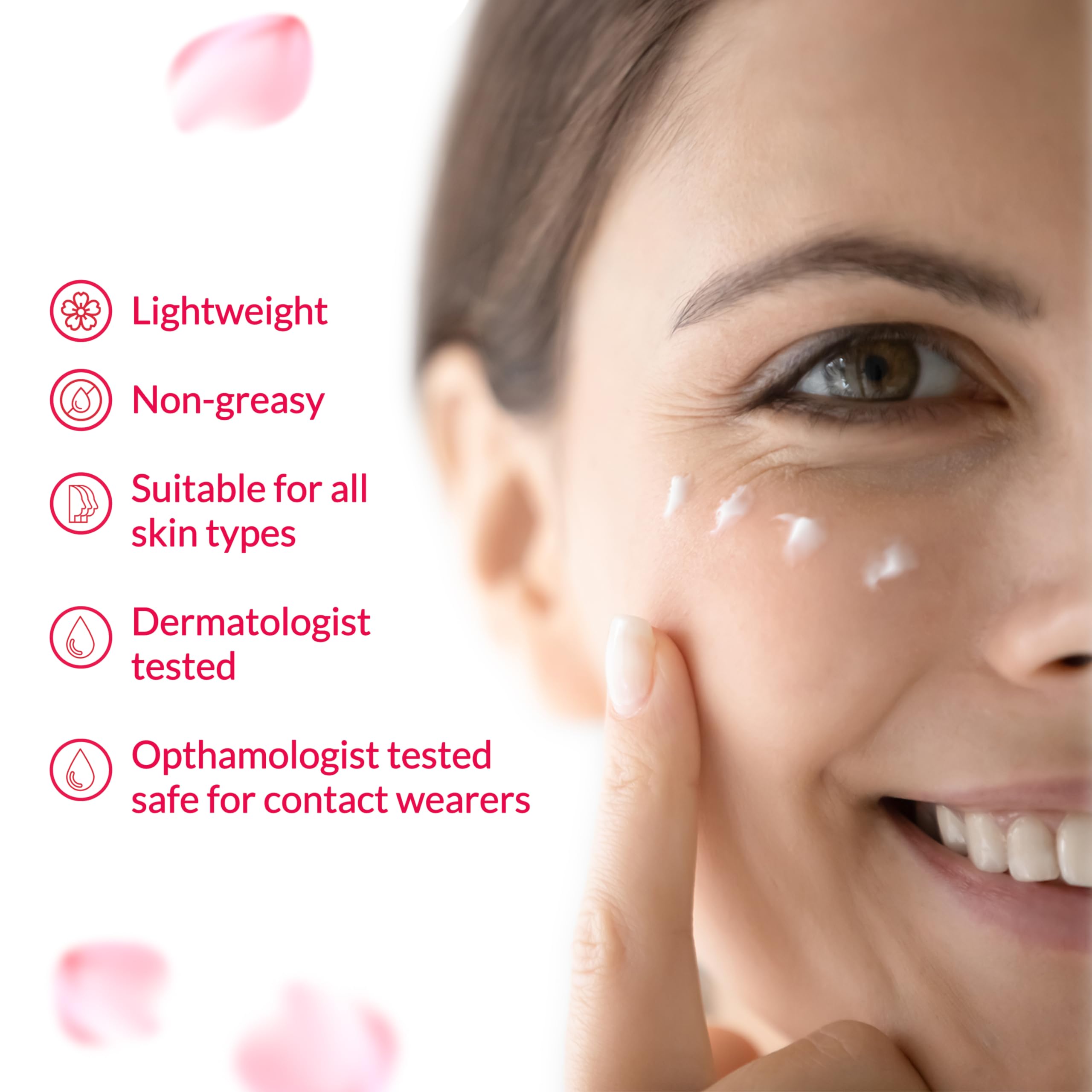 Hada Labo Tokyo Age Correcting Eye Cream 0.5 Fluid Ounce - with Super Hyaluronic Acid, Caffeine, Collagen and Light Diffusing Pigments - lightweight anti-aging eye cream, non-greasy, fragrance free